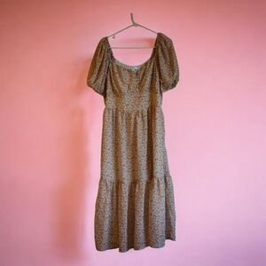 Floral Puff Sleeve Dress